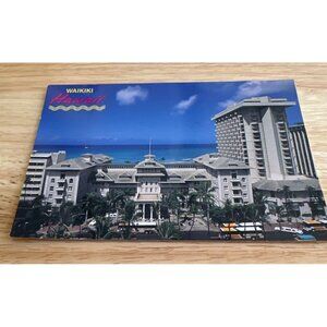 Vintage Waikiki Beach Hawaii Postcard Sheraton Moana Surfrider Hotel Honolulu